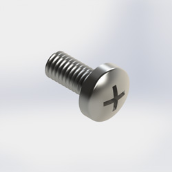 Screw, M6x12mm, phillip pan hd, SS (Each)