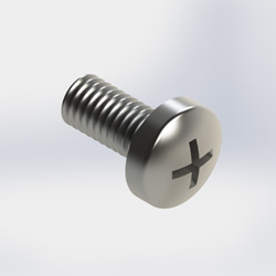 Screw, M6x12mm, pan hd torx, SS (Each)