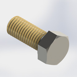 screw, 5/8x1-1/2in, hex, cap, Yz (Each)