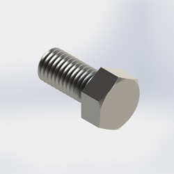 bolt, 1/2x1in, hex, Ss (Each)