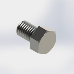 bolt, 1/2x3/4in, hex, Ss (Each)