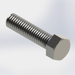 Bolt 3/8 in x1-1/2 in hex HDG G5 (Each)