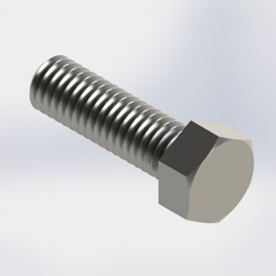 Bolt 3/8x1-1/4in Hex Full Thrd SS (Each)