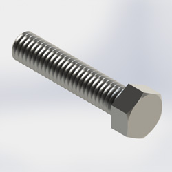 Bolt 3/8in x 1-3/4in Hex SS (Each)