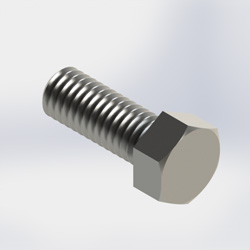 Bolt 3/8in x 1in Hex Stainless Steel (Each)