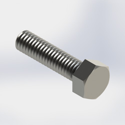 bolt, 5/16in x 1-1/4in, hex, Ss (Each)