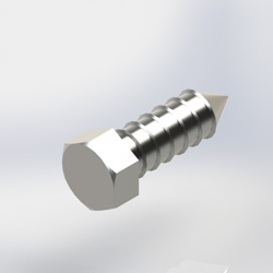 Screw 3/8in x 1-1/4in Lag Zinc (Each)