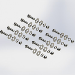 bolt kit, 3/8in x 1-1/4in, SS 10 COUNt (Each)