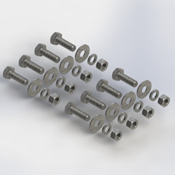 a325 5/8X2in bolt kit (8) (Each)