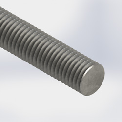 threaded rod 5/8in x 3ft, Ss (3FT)