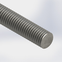 threaded rod 5/8in x 3ft, HDg (3FT)