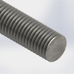 Threaded rod 7/8x12ft, HDG, Grade 5 (12FT)