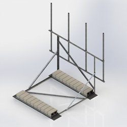 Single Sector Non-Penetrating Roof Mounts