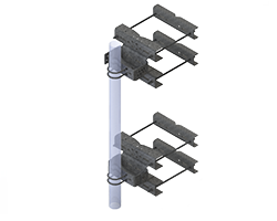 Pipe Mnt Taper Adjust Lrg Leg HD 16in OD (Each)