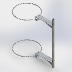 Chain Mount stand-off, 24 single sect (Each)