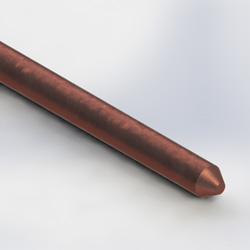 Ground rod, 1/2x8ft CU clad (Each)