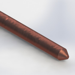 Ground rod, 5/8x10ft CU clad (10FT)