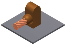 #2 SOL to horizontal flat steel (Each)