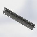 Horiz Z-Bracket 35 x 22 runs 1/2in hole (Each)