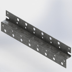 horiz Z-Bracket 23in x 14 runs 1/2 slot (Each)