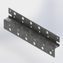 horiz Z-Bracket, 18in x 12 runs, 1/2in h (Each)