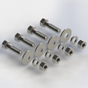 bolt kit (4) - 5/8in x 2-1/4in A325  HDg (Each)