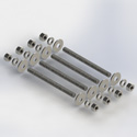 threaded rod kit 5/8in x 8in (4 rods) H (Each)