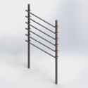 h-frame, 6 tier x 6ftw, 10.5 posts (Each)