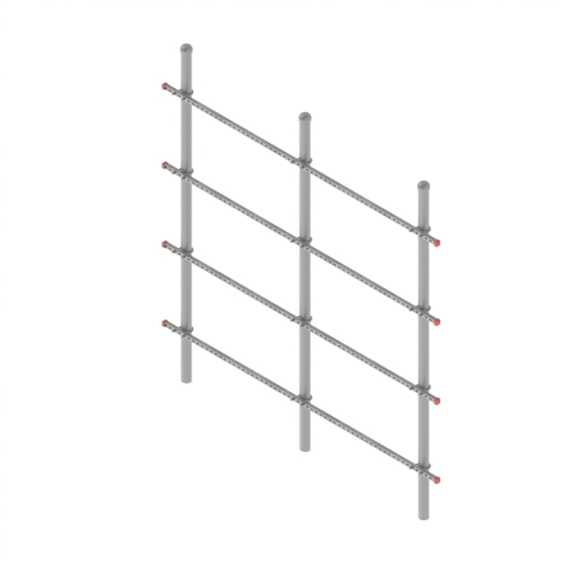 H-Frame Four Level Three Post 12.5ft (Each)