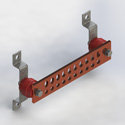 wall Mount ground bar kit, 1/4x2x12in (Each)